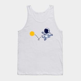 Astronaut plays Sun Soccer Tank Top